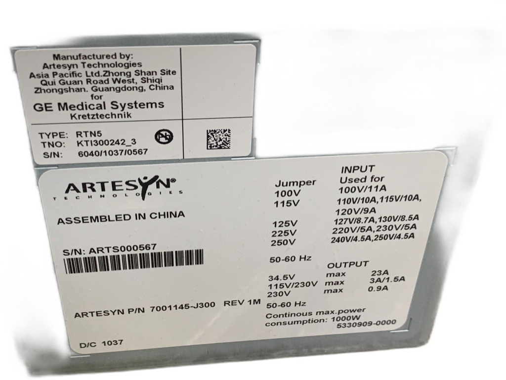 GE KTI302043_3 Power Supply RTN5